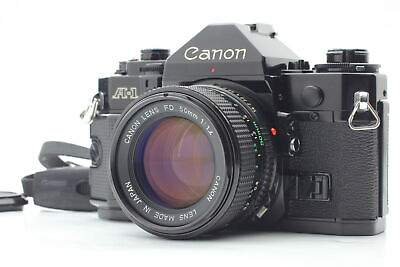 #ad MINT Canon A 1 A1 SLR Film Camera body New FD NFD 50mm f 1.4 Lens From JAPAN $199.99