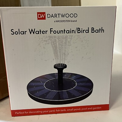 #ad DARTWOOD SOLAR WATER FOUNTAIN $9.90