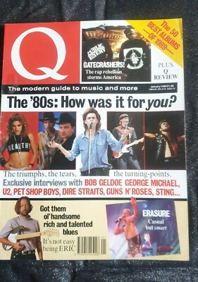 #ad Q Magazine featuring Bob Geldof George Michael U2 Pet Shop Boys Erasure GBP 6.99