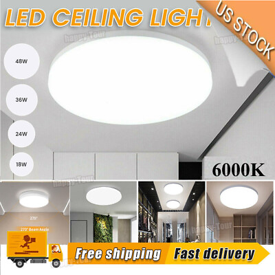 #ad 18W 50W LED Ceiling Down Light Ultra Thin Flush Mount Kitchen Lamp Home Fixture $15.99