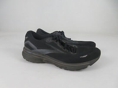 #ad Brooks Ghost 15 Mens 10 Wide Shoes Black Running Walking Sneaker 1103932E020 $67.96