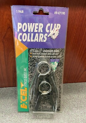 #ad ExCEL Spring Clips Collars for 1quot; Bars Weightlighting Barbells Fitness Quest $13.99