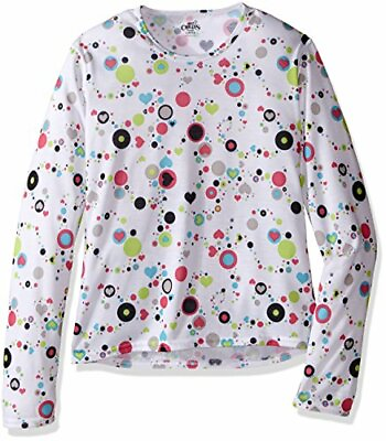 #ad Hot Chillys Pepper Skins Kids Base Layer Top Warm Mid Weight Hearts Dots XXS $4.99