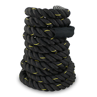 #ad 50Ft 1.5#x27;#x27; Battle Rope Power Rope Strength Training Muscle Fitness Gym Workout $45.58