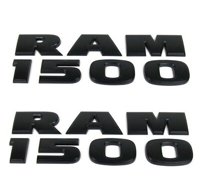 #ad 2x OEM Black RAM1500 Emblem Side Badge 3D for RAM 1500 Genuine Matte $45.05