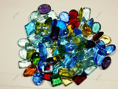 #ad 256 Ct Precious Quartz Certified Gemstone LOT Mix Colors amp; Shapes Little Gems $26.93