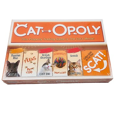 #ad Cat Opoly: 2 6 Players Board Game by Late For The Sky Made in USA $14.99