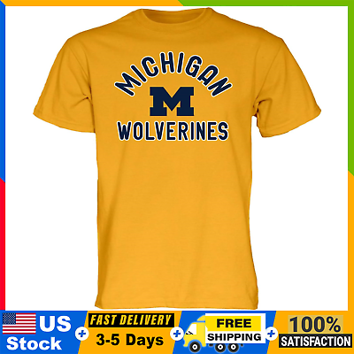 #ad SALE OFF Michigan Wolverines Arch Logo Medicine T Shirt Sizes S to 5XL $17.77