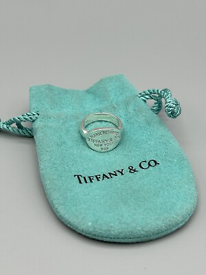#ad Please Return To Tiffany Co New York 925 Sterling Silver Oval Ring Size 5 $164.99
