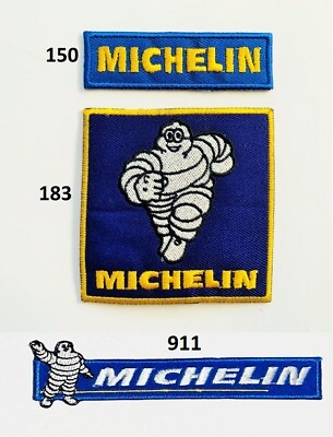 #ad Michelin Tyre Logo Formula1 Sports Iron Sew On Patch Jacket Jeans Leather New GBP 1.99