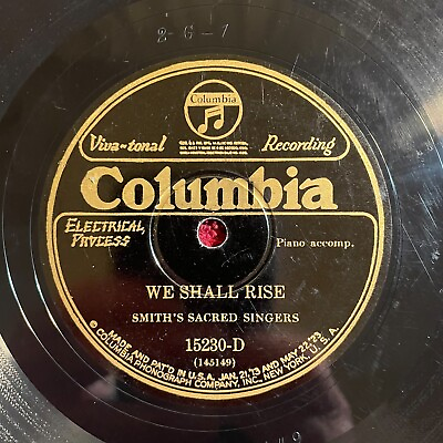 #ad SMITH#x27;S SACRED SINGERS Columbia 15230 D 78rpm Gospel Folk 1928 Video $21.08