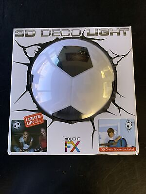 #ad Soccer Ball 3D DECO Night Light BURSTING through wall appearance $25.00