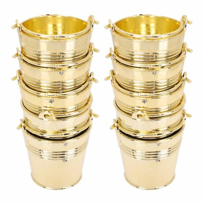 #ad 10 Pcs Candy Container for Wedding Souvenirs Pails Bucket Box Gifts $11.59