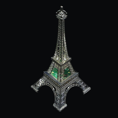 #ad LED Eiffel Tower Night Lamp Decoration Silver $15.77