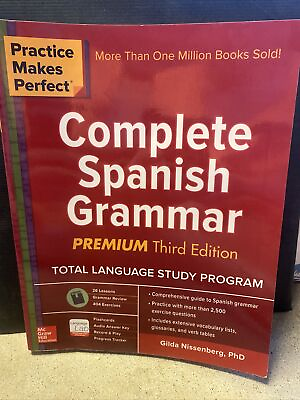 #ad Practice Makes Perfect: Complete Spanish Grammar Premium Third Edition $8.99