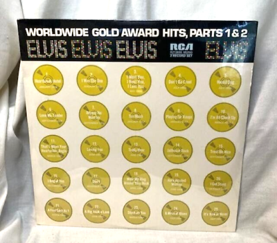 #ad Elvis Presley LP WORLDWIDE GOLD AWARD HITS 1 amp;2 RCA R213690 M M SEALED $49.95