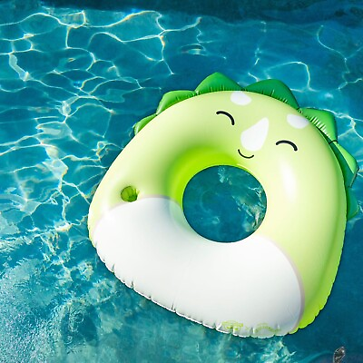 #ad BigMouth x Squishmallows Tristan the Triceratops Pool Float w Built In Cupholder $16.14