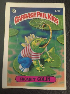 #ad 1986 Garbage Pail Kids #109b Croakin#x27; Colin Series 3 $3.75
