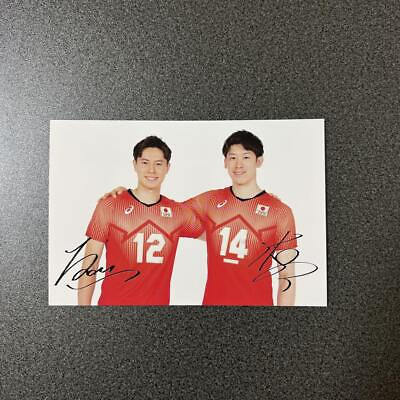 #ad Men#x27;s Volleyball 9 25 Friendly Match Yuki Ishikawa Ai Takahashi Postcard $94.99