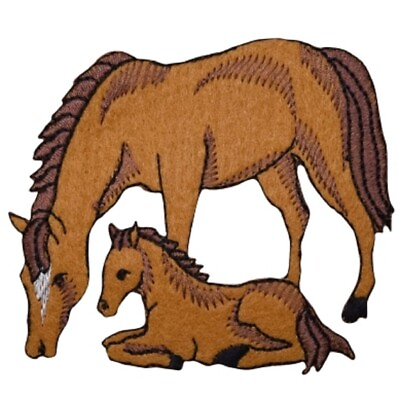 #ad Felt Horse Applique Patch Mare Colt Animal Badge 3 1 8quot; Iron on $3.25