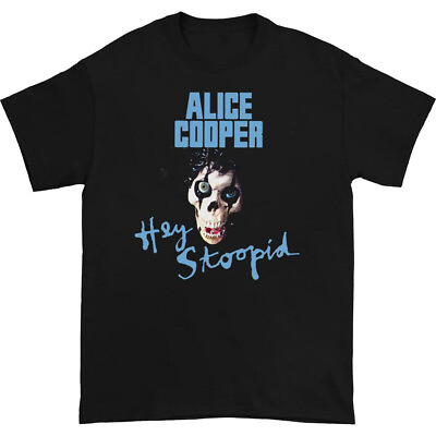 #ad Alice Cooper Hey Stoopid Short Sleeve Black T shirt All Size 4P650 $21.99