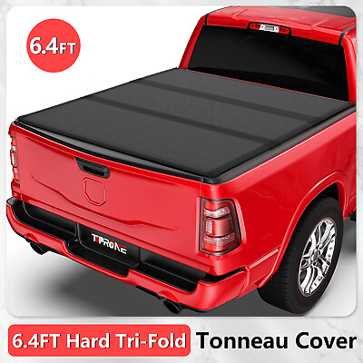 #ad FRP Hard Tri Fold Tonneau Cover for 02 24 Ram 1500 03 24 2500 3500 6.4FT $382.99