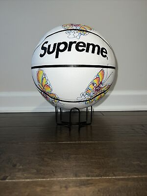 #ad Supreme Gonz Butterfly Spalding Basketball White SS16 BRAND NEW RARE $300.00