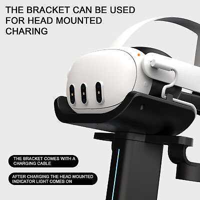 #ad RGB VR Headset Charging Stand Storage RackNon Slip Design Game Controller Holder $43.60