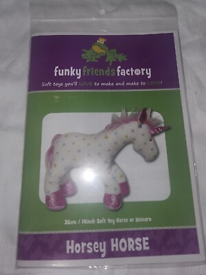 #ad Horsey Horse Soft Toy Pattern by Funky Friends Factory $17.99