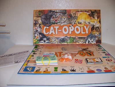 #ad Cat opoly Board Game Complete Very Nice $15.00