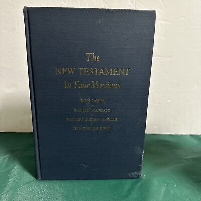 #ad The New Testament In Four Versions 1966 Hardcover Christianity Today Edition $11.99