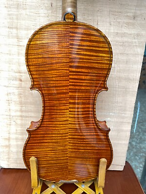 #ad 4 4 violin Strad model aged wood great flamed maple grain rich tone with case $599.00