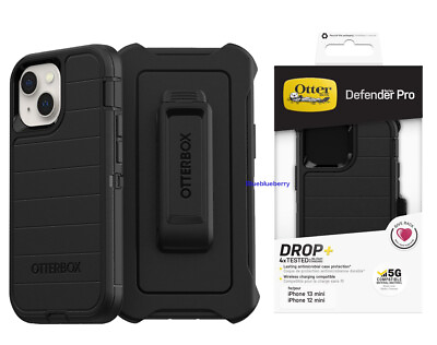 #ad OtterBox Defender Series Pro Case With Holster for iPhone 13 Mini 5.4quot; Black $14.95