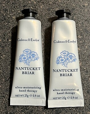 #ad 2x Crabtree amp; Evelyn NANTUCKET BRIAR Ultra Moisture Hand Therapy USA 0.9 oz SEAL $44.99