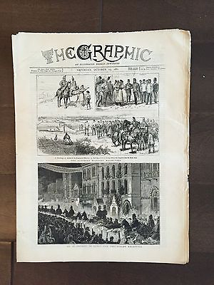 #ad quot;THE GRAPHICquot; A Beautifully Illustrated British Weekly Newspaper Oct.151881 $30.00