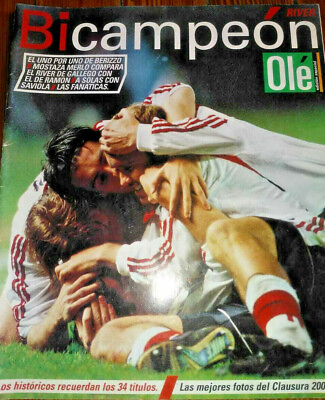 #ad RIVER PLATE CHAMPION Special OLE Magazine Argentina 2000 $36.99