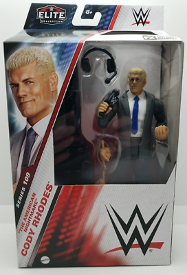 #ad #ad WWE Elite Series #109 Cody Rhodes 6quot; Figure Suit w Announcer Chair Mattel 2024 $33.97