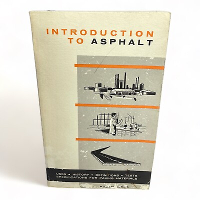 #ad 1959 Introduction to Asphalt Series No.5 Booklet The Asphalt Institute Guide Use $9.95