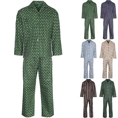 #ad MENS CHAMPION SOFT BRUSHED COTTON PYJAMAS SETS WINCEYETTE CHECK FLANNE WARMTH GBP 28.49