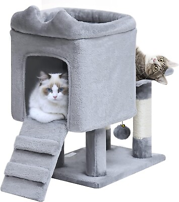 #ad CAT TREE BED Scratching Tower Post Condo Play Activity House Indoor Furniture $62.90