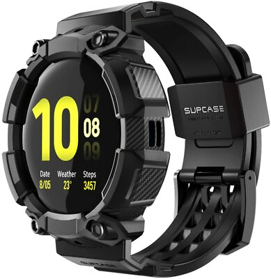 #ad SUPCASE for Samsung Galaxy Watch Active 2 40mm Protective Watch Band BLACK $16.79