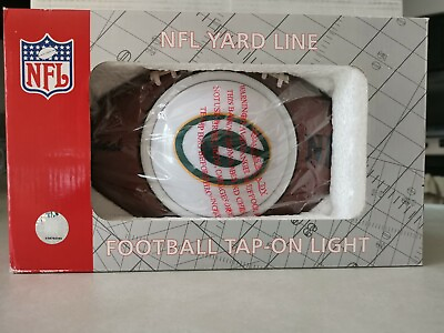 #ad Packers NFL FOOTBALL OFFICIAL Green Bay SHAPED TAP ON LIGHT NFL YARD LINE $34.00