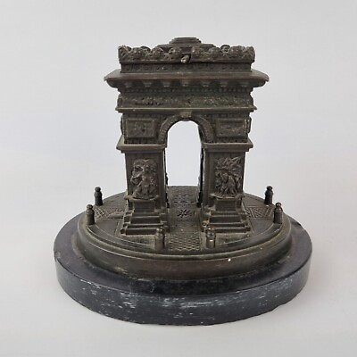 #ad Antique 19th Century Grand Tour Bronze Arc De Triomphe Model With Opening Top GBP 395.00