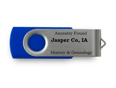 #ad JASPER County Co Iowa IA History amp; Genealogy Books USB FLASH DRIVE $9.85
