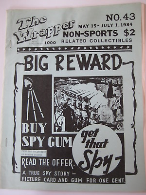#ad vtg THE WRAPPER True Spy Stories Bubly Nu Card Dinosaur antique Red Menace set $49.99