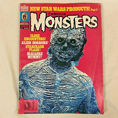 #ad Famous Monsters Magazine Of Filmland Vintage Horror Movies Mummy #143 May 1978 $20.99