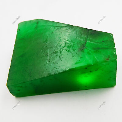 #ad 416.10 Ct Natural Green Emerald Rough UnCut CERTIFIED Loose Gemstones $17.50