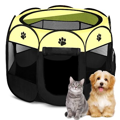 #ad Pop Up Tent Pet Playpen Carrier Dog Cat Puppies Portable Foldable Durable Paw... $39.34
