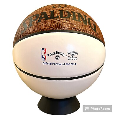 #ad Spalding NBA autograph Basketball Jack Daniels NBA collectors Edition W Stand $35.24
