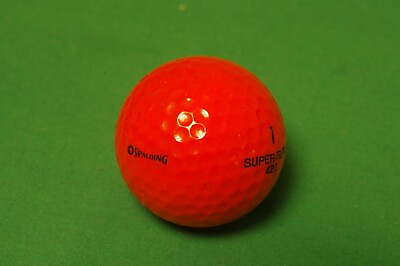 Spalding Super Flite 422 orange golf ball Nice shape Vintage item $0.99